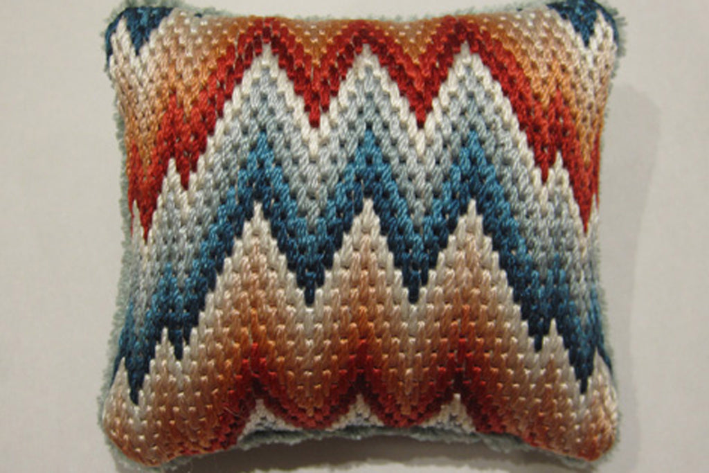 Flame Stitch Pincushion Needlework Nibble