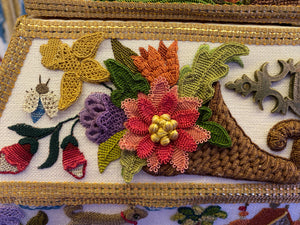 Double Casket with Four Seasons Design in Stumpwork Project Course