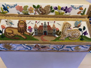 Double Casket with Four Seasons Design in Stumpwork Project Course