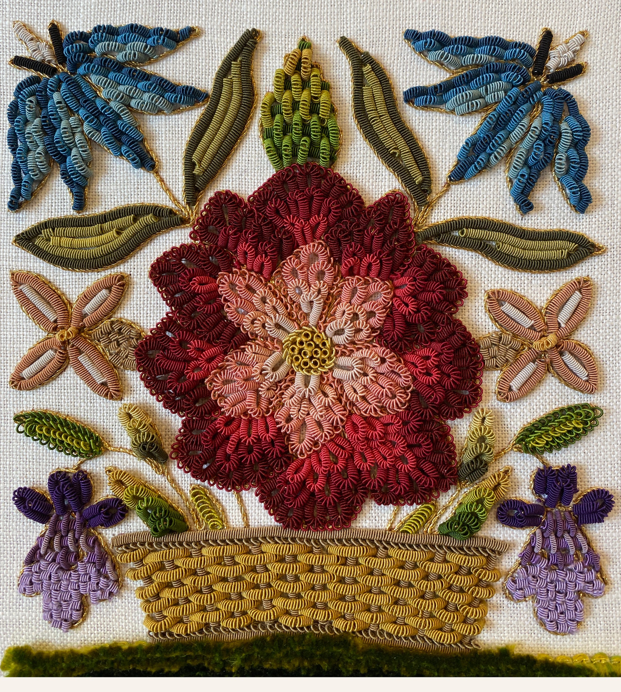 Silk Purl Flower Baskets